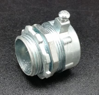 主体带接地端子金属接头 金属软管主体带接地接头 主体带接地包塑金属软管接头